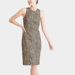 J Crew Factory Leopard Sheath Dress